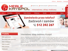Tablet Screenshot of meblekryspol.pl